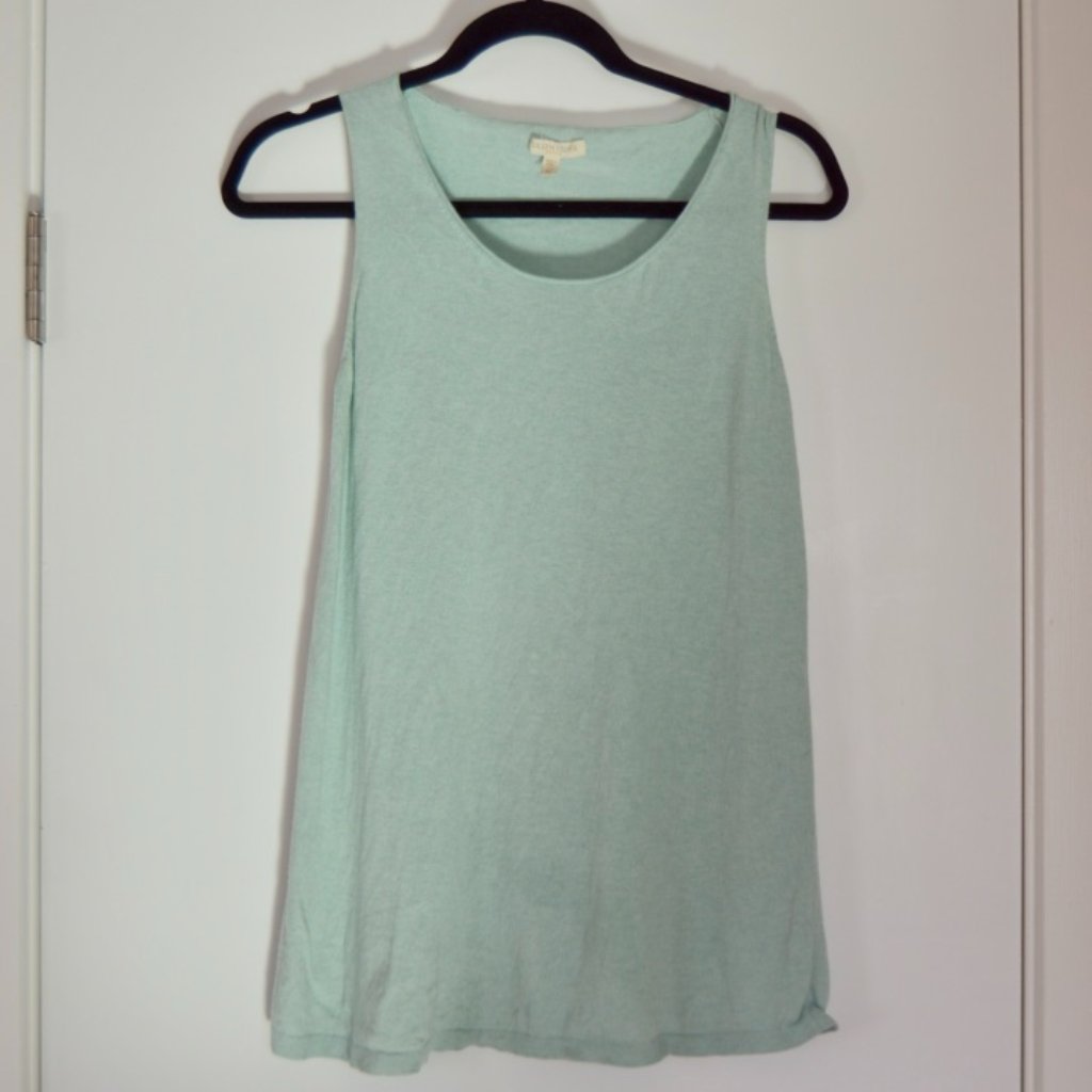 Eileen Fisher Sleeveless Knit Top In Aqua | Petite Small (Ps)
